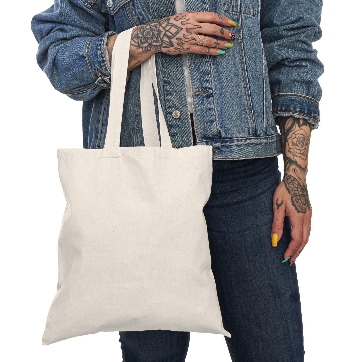 White Privledge Natural Tote Bag