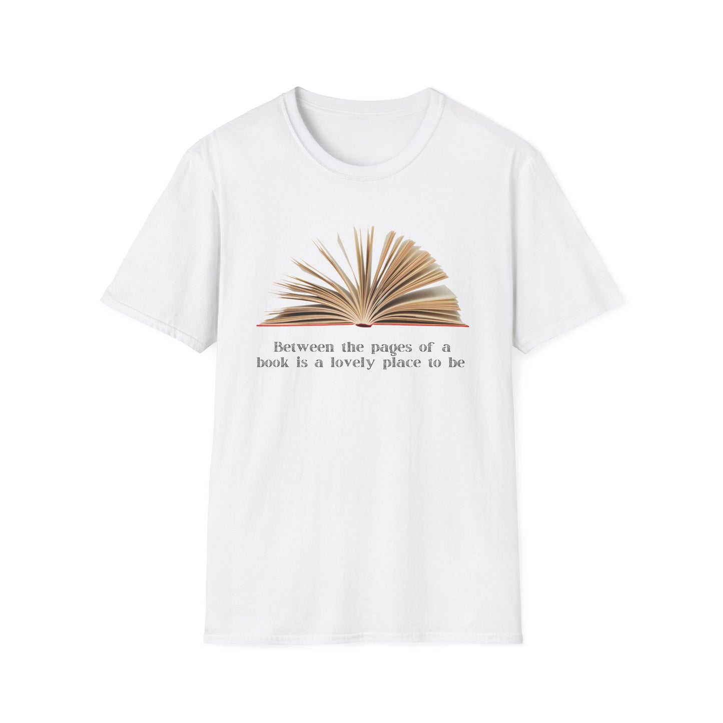 Between the pages of a book  Unisex Softstyle T-Shirt