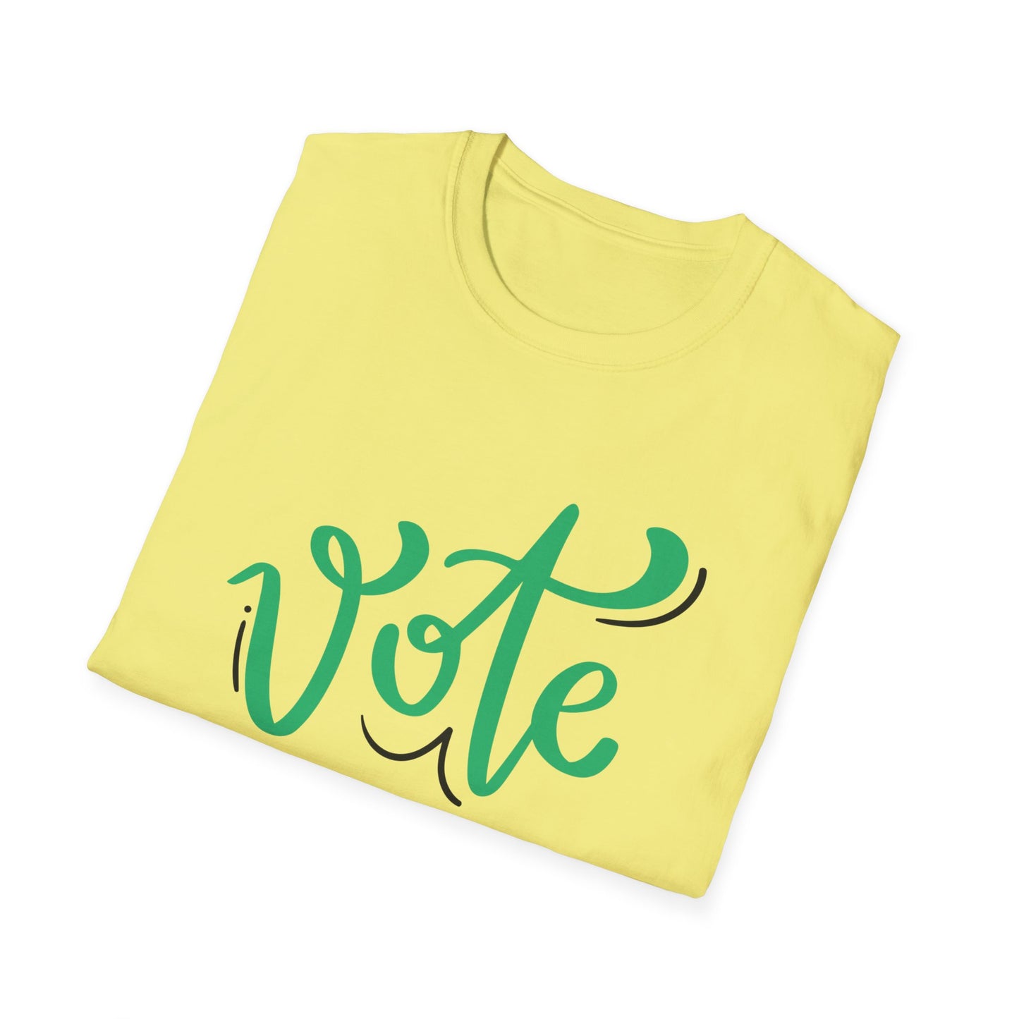 VOTE Cursive Unisex Softstyle T-Shirt