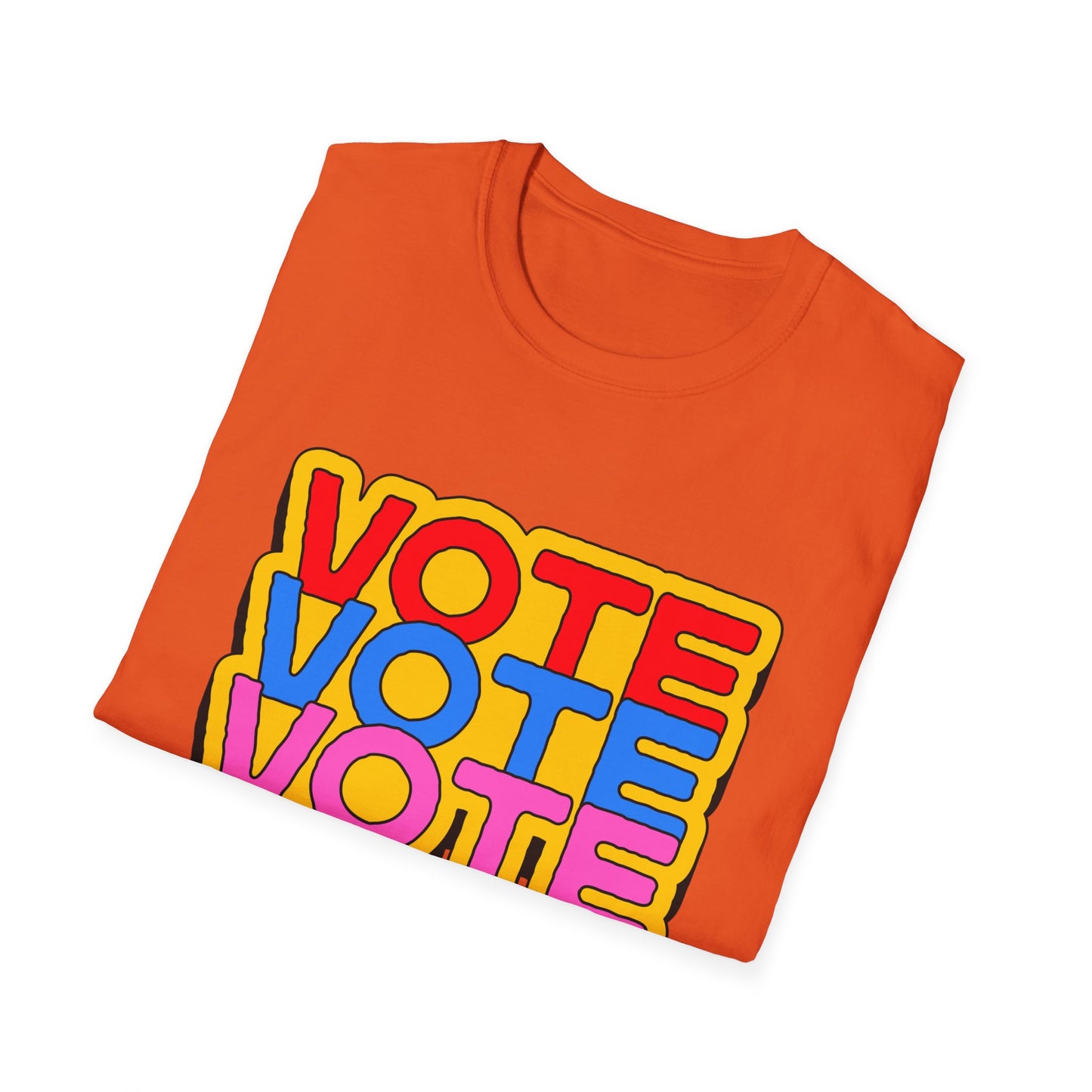 vote vote vote bold Unisex Softstyle T-Shirt