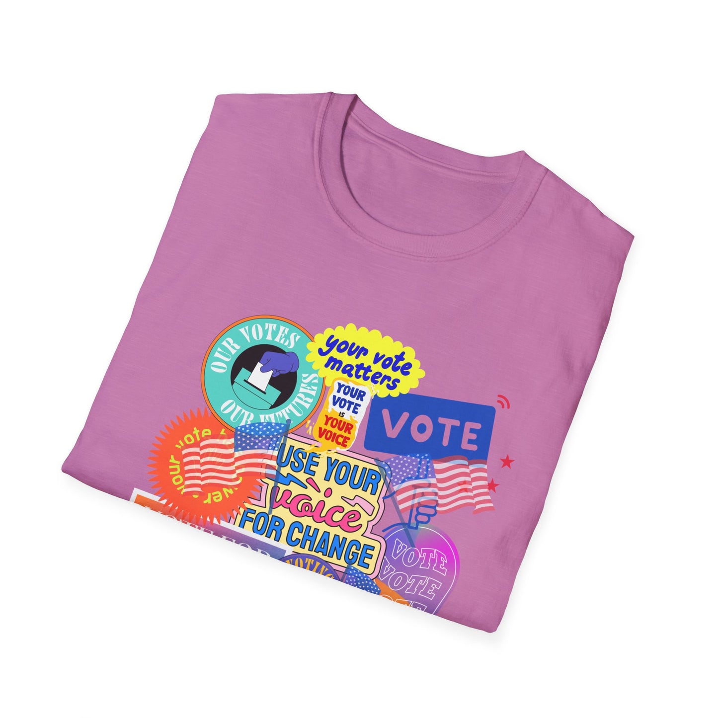 vote vote vote   Unisex Softstyle T-Shirt