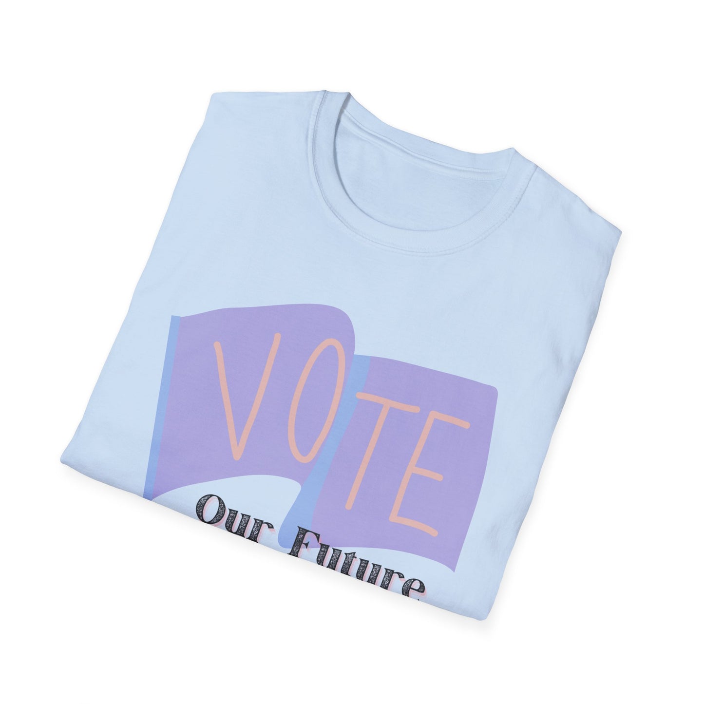 Vote our future depends on it  Unisex Softstyle T-Shirt