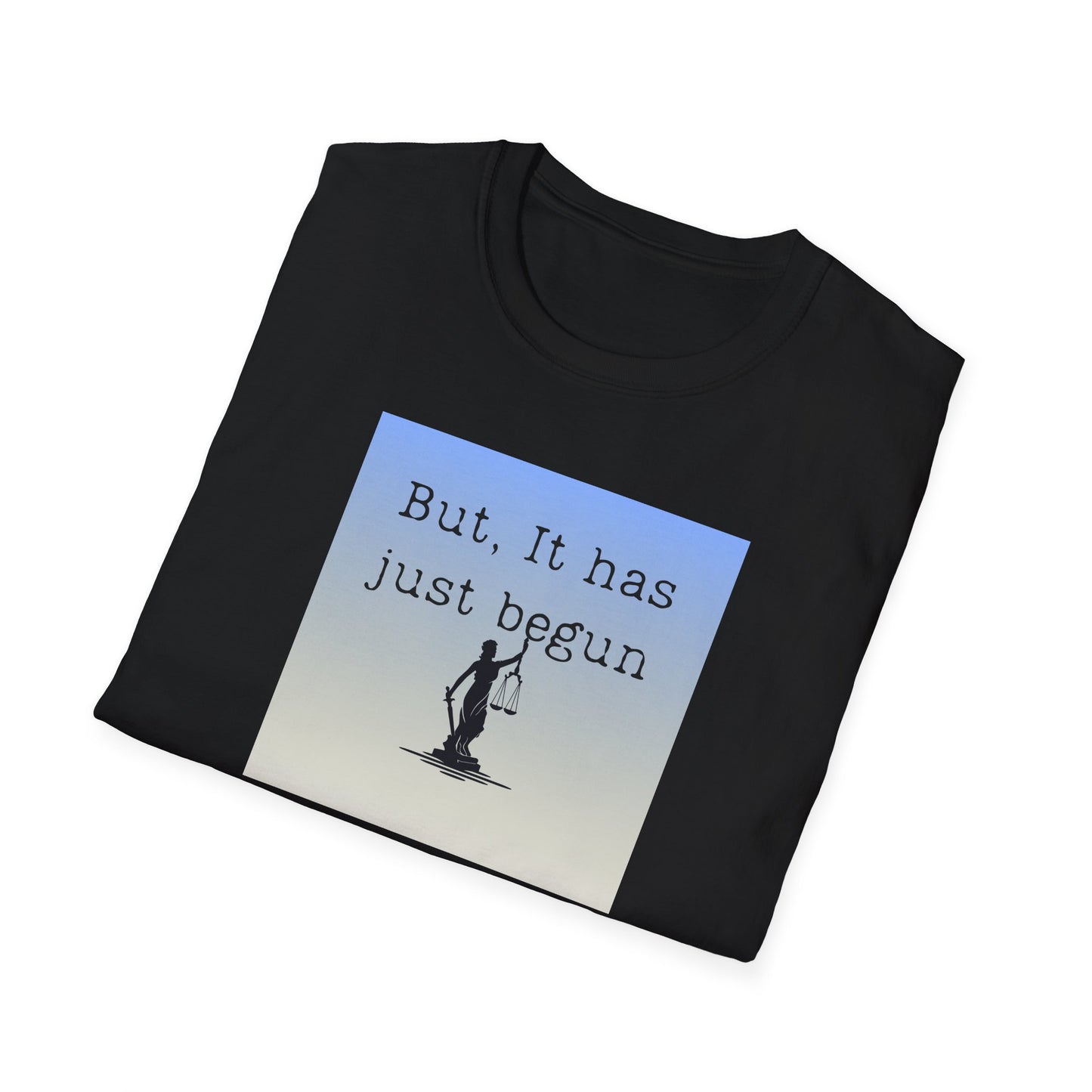 Political Response Unisex T-Shirt - Lady Liberty Blind Folded Shirt