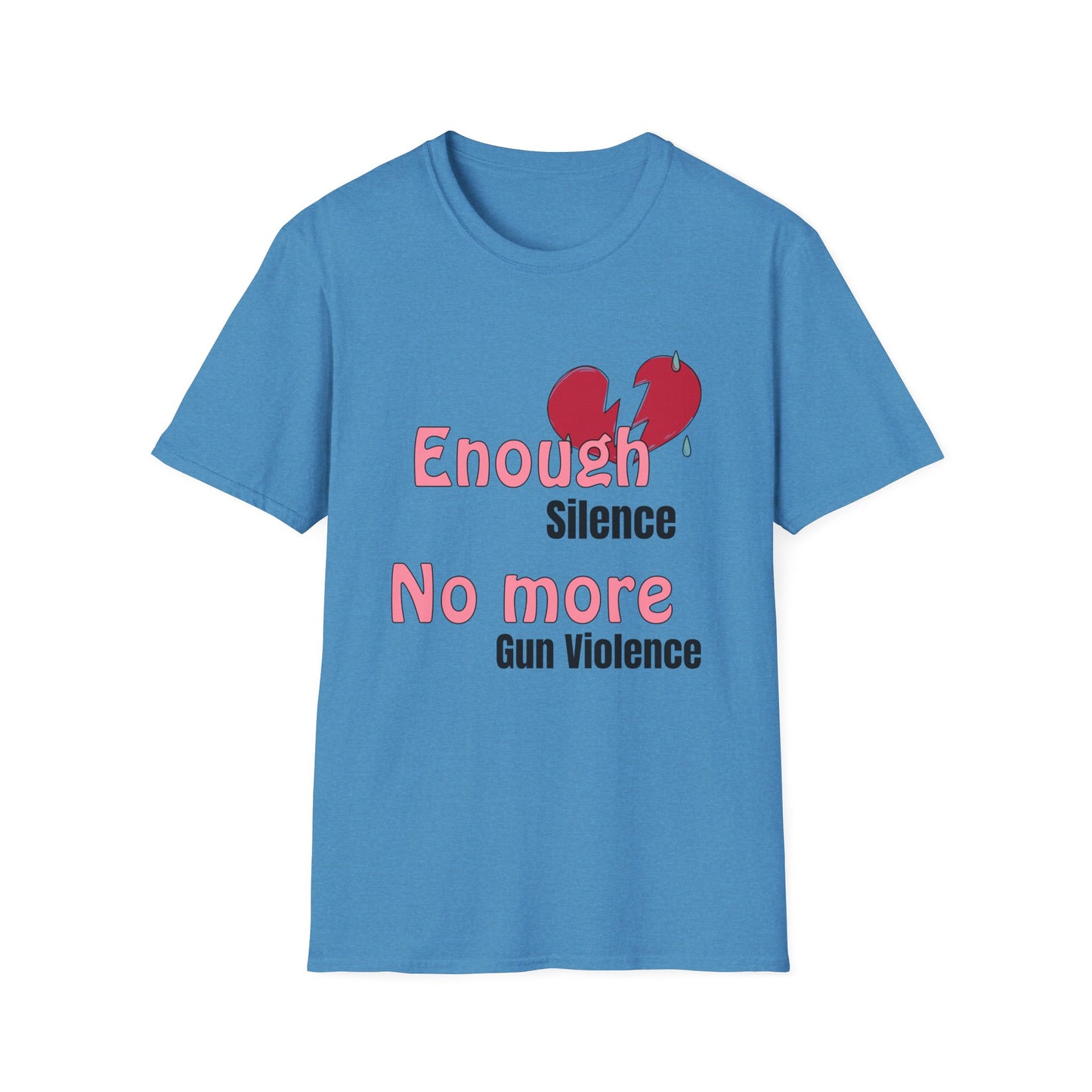 Enough Guns Stick figure Unisex Softstyle T-Shirt