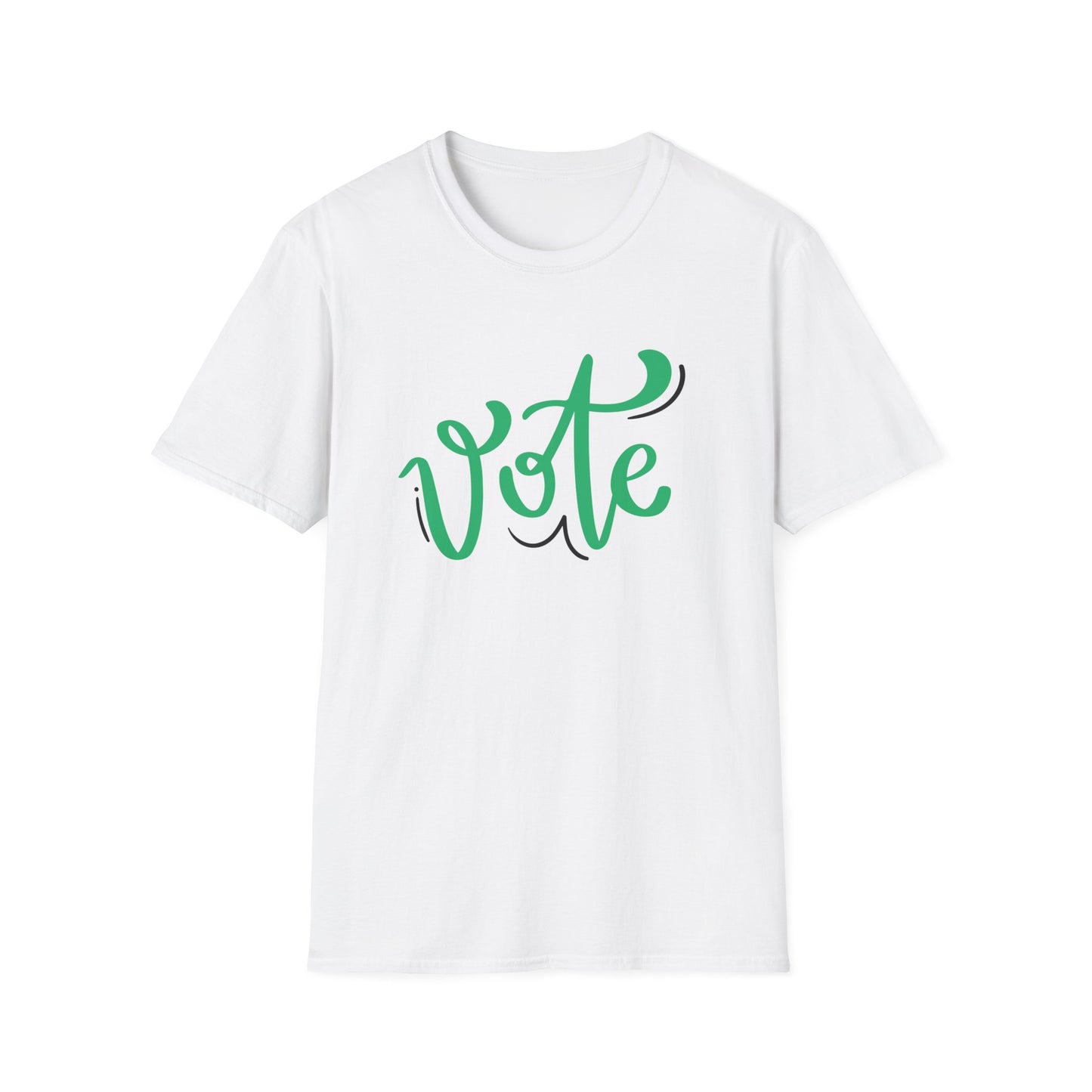 VOTE Cursive Unisex Softstyle T-Shirt