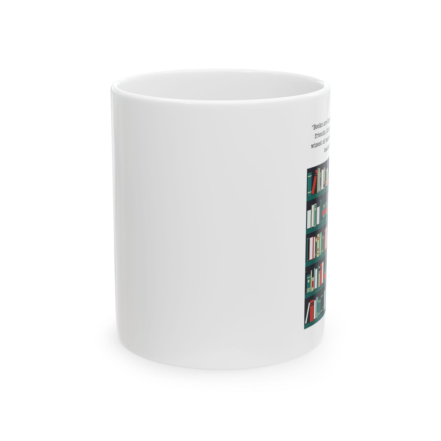 Books Ceramic Mug, (11oz, 15oz)