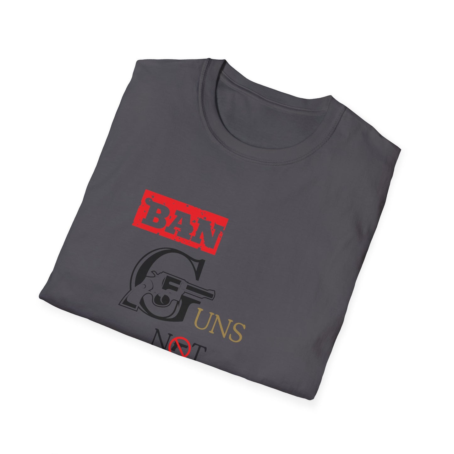 Ban Guns not Books golden rings Unisex Softstyle T-Shirt