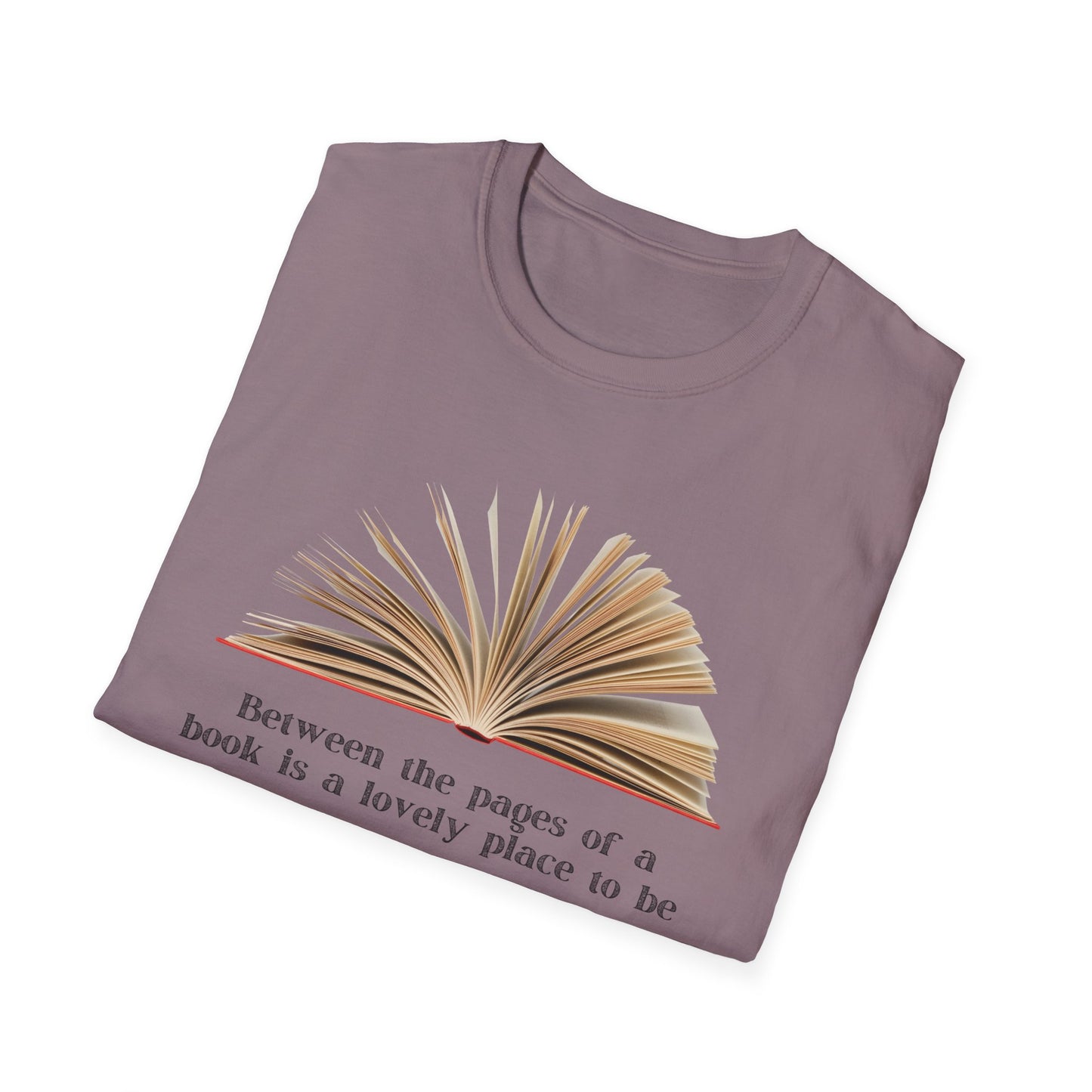 Between the pages of a book  Unisex Softstyle T-Shirt