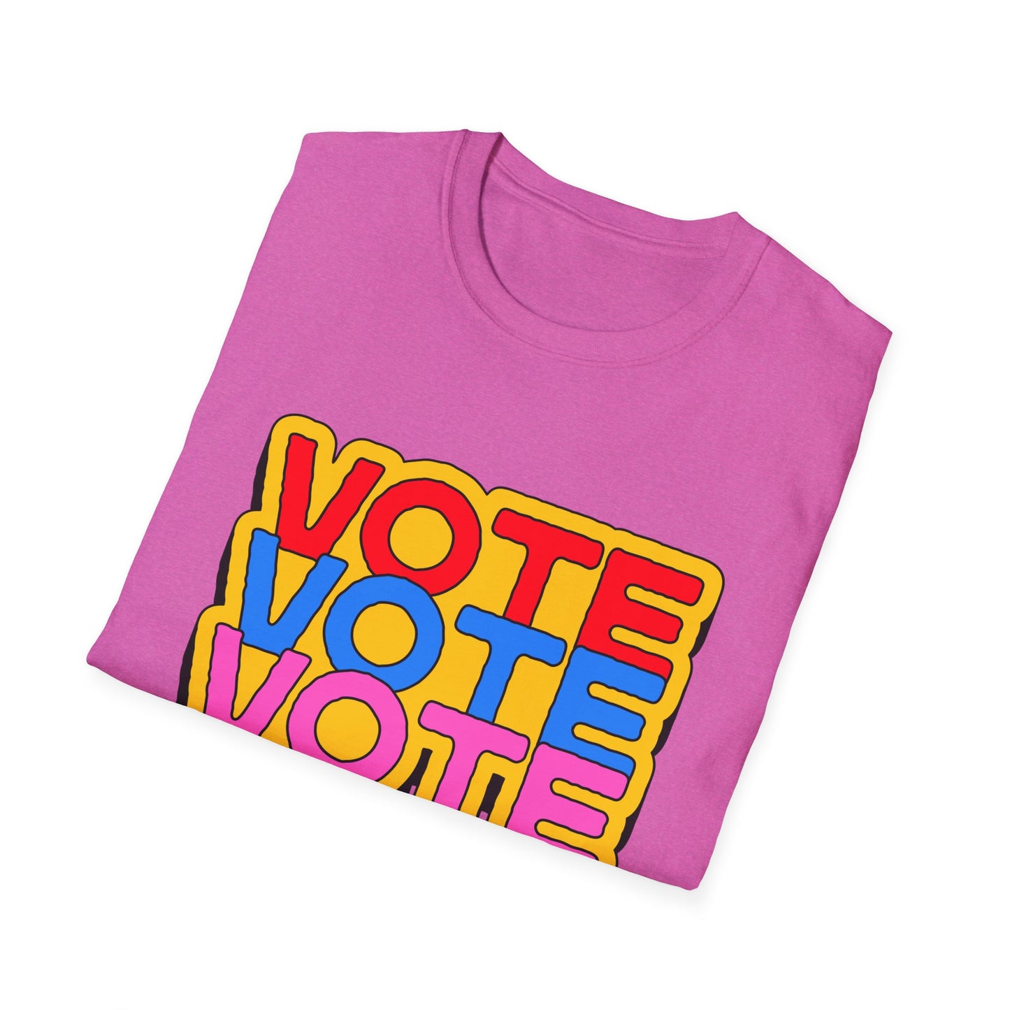 vote vote vote bold Unisex Softstyle T-Shirt