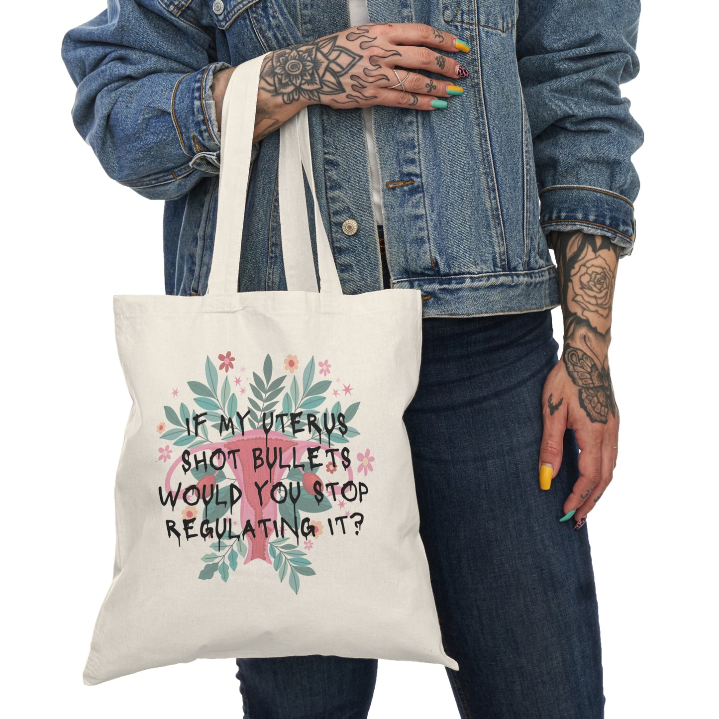 Uterus shot bullets Natural Tote Bag