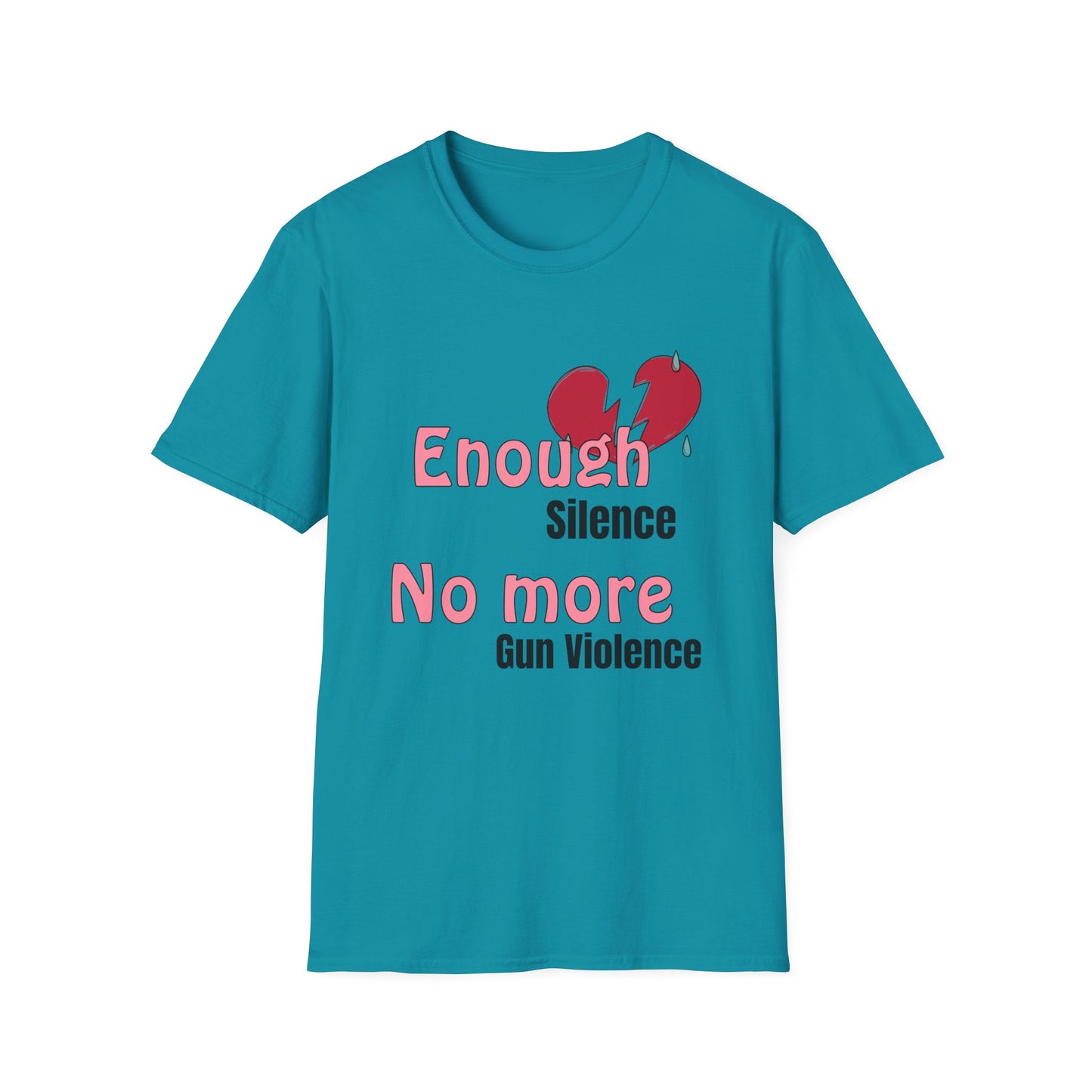 Enough Guns Stick figure Unisex Softstyle T-Shirt