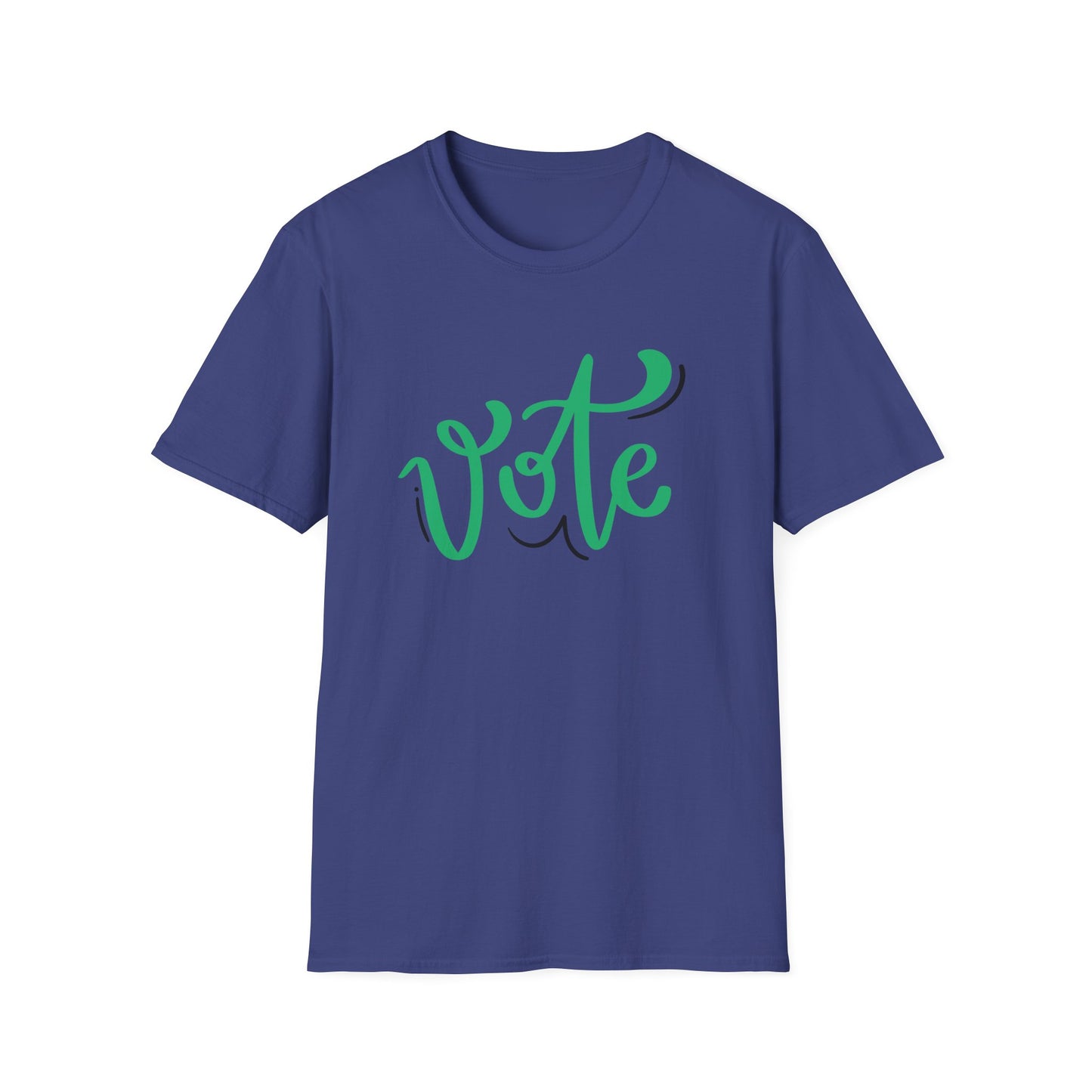 VOTE Cursive Unisex Softstyle T-Shirt