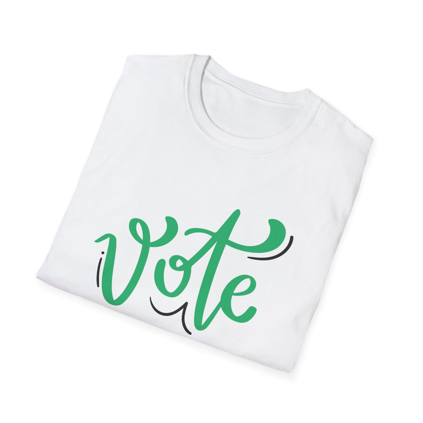 VOTE Cursive Unisex Softstyle T-Shirt