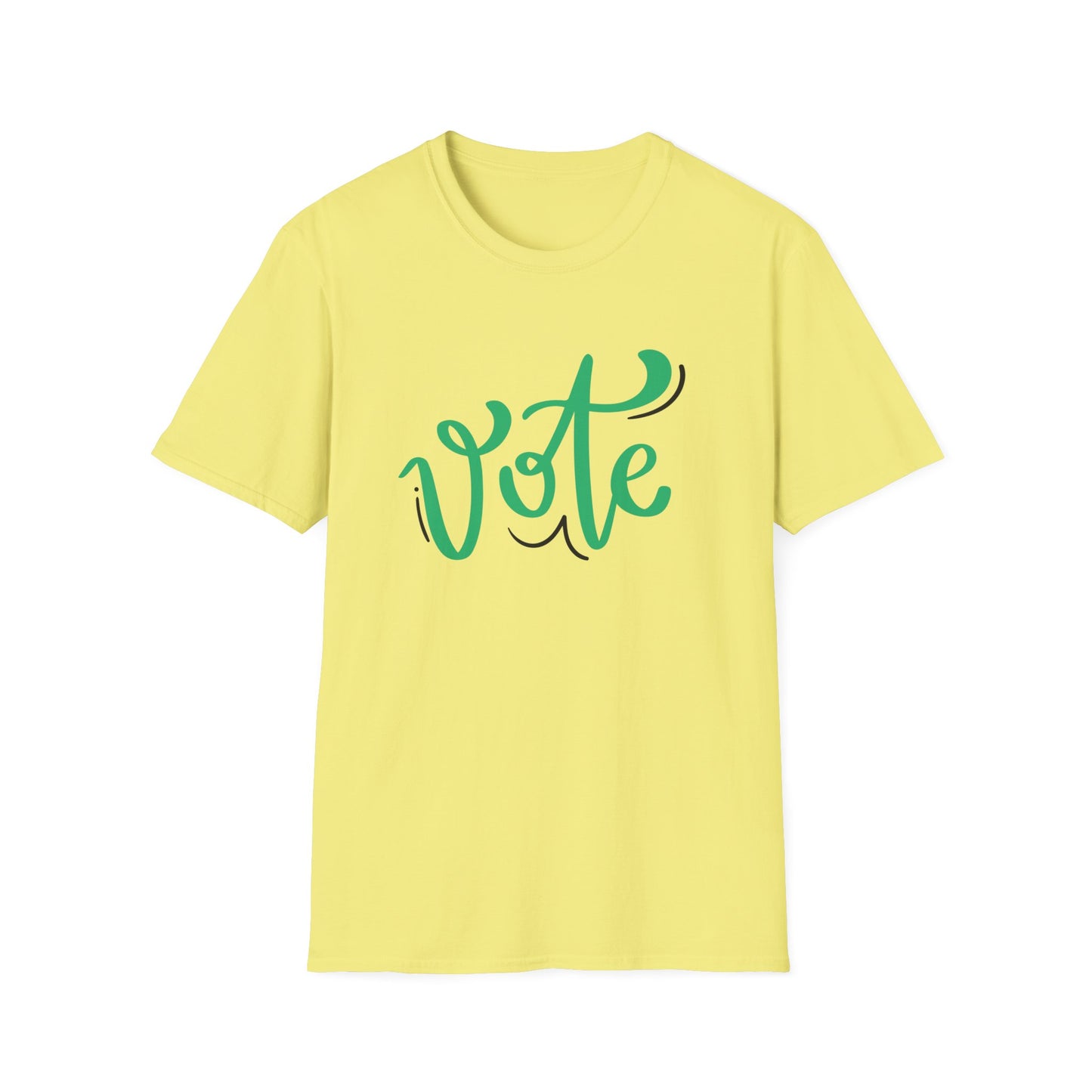 VOTE Cursive Unisex Softstyle T-Shirt