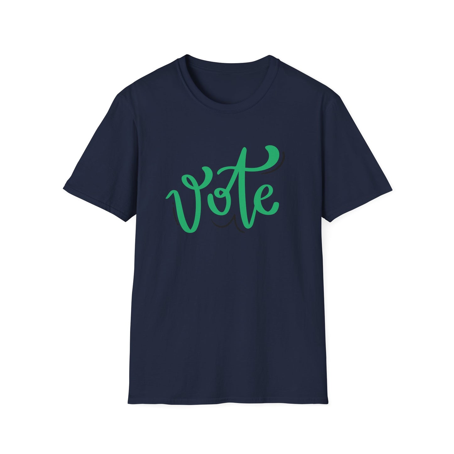 VOTE Cursive Unisex Softstyle T-Shirt