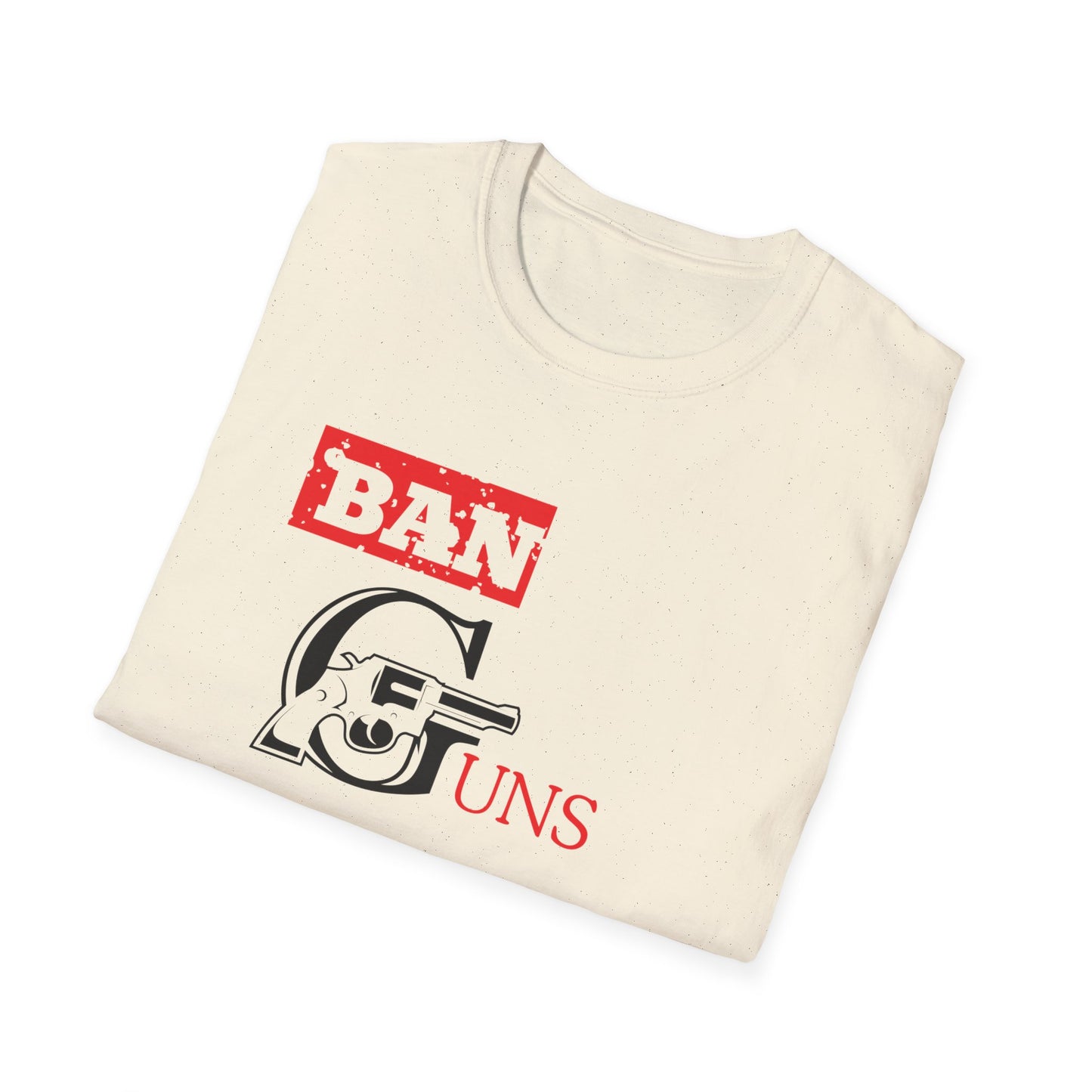 Ban Guns not Books Red Unisex Softstyle T-Shirt