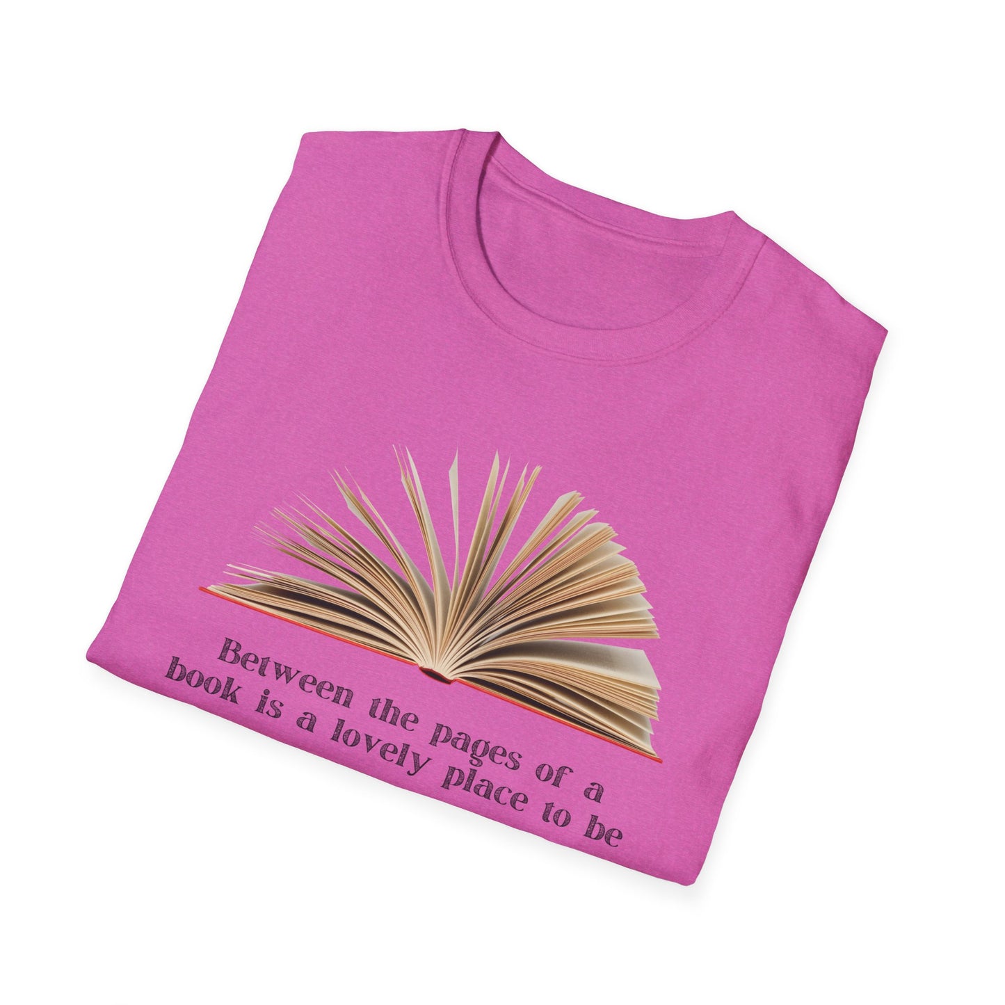 Between the pages of a book  Unisex Softstyle T-Shirt