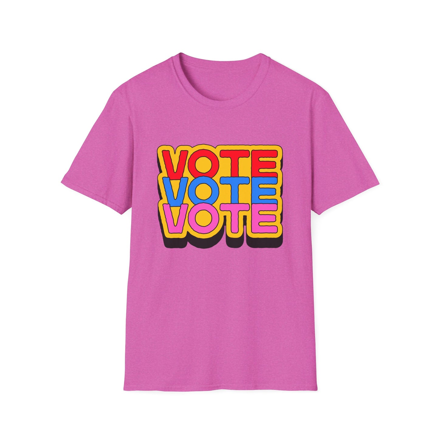 vote vote vote bold Unisex Softstyle T-Shirt