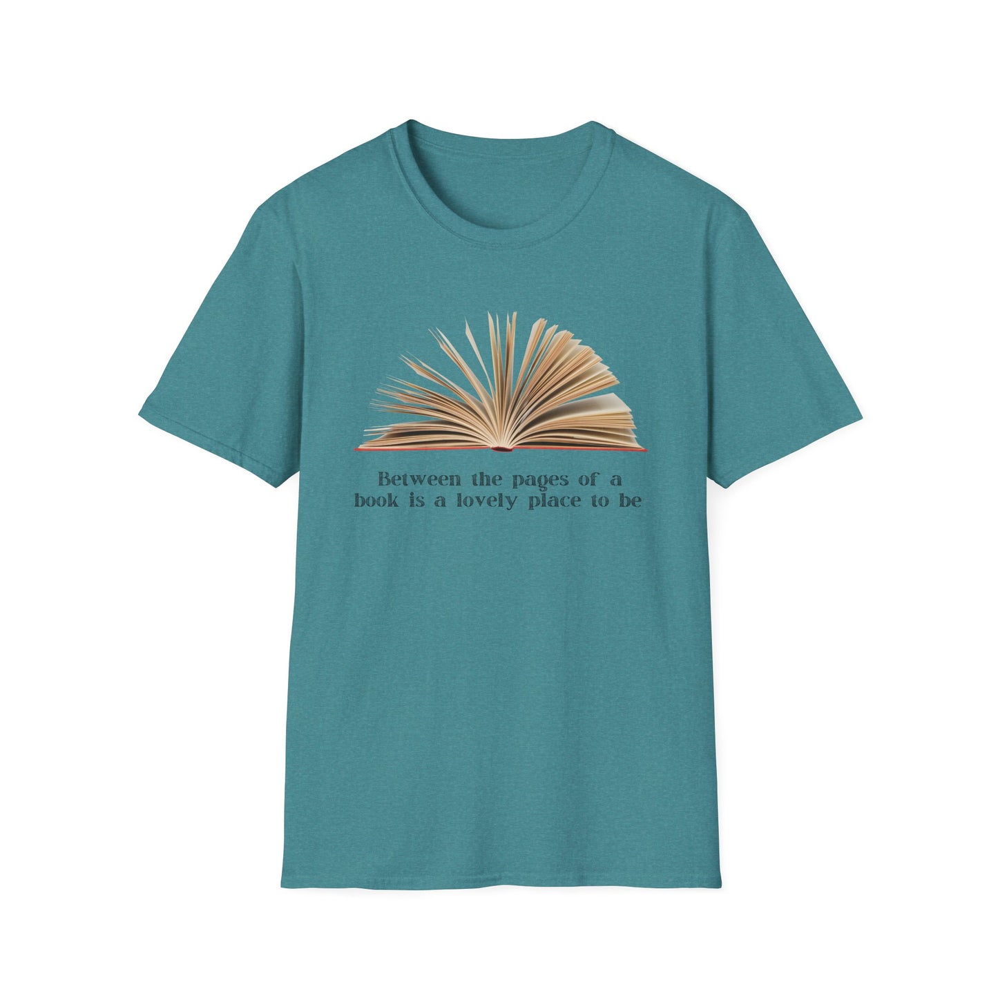 Between the pages of a book  Unisex Softstyle T-Shirt