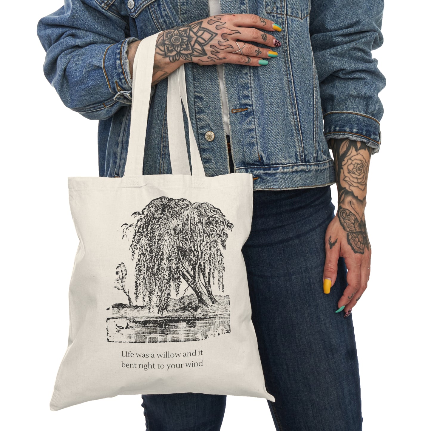 Life is a Willow  Natural Tote Bag