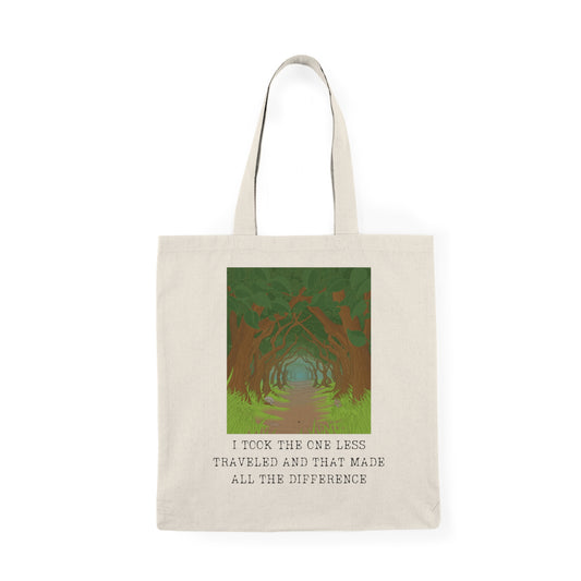 Path Less Traveled  Natural Tote Bag