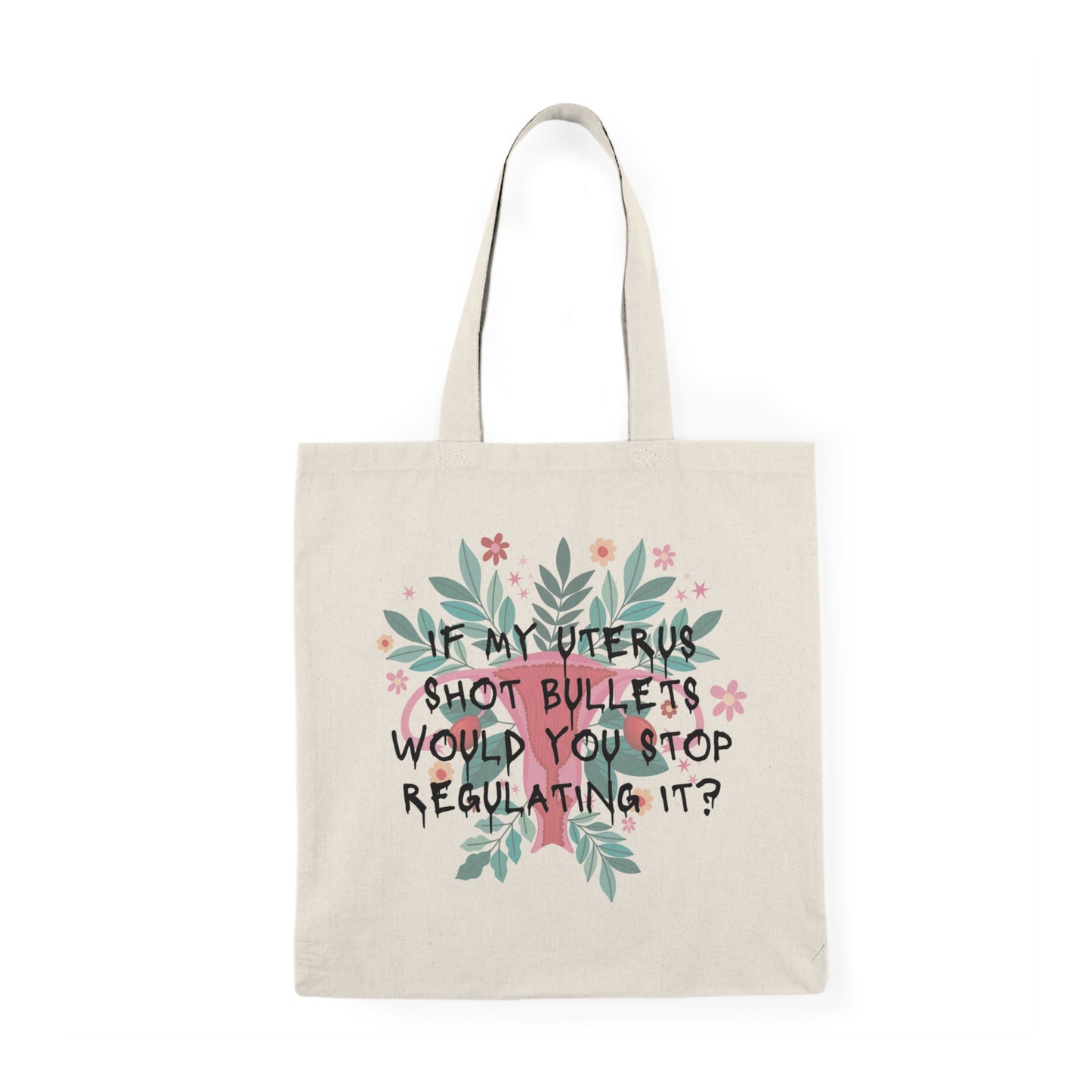 Uterus shot bullets Natural Tote Bag