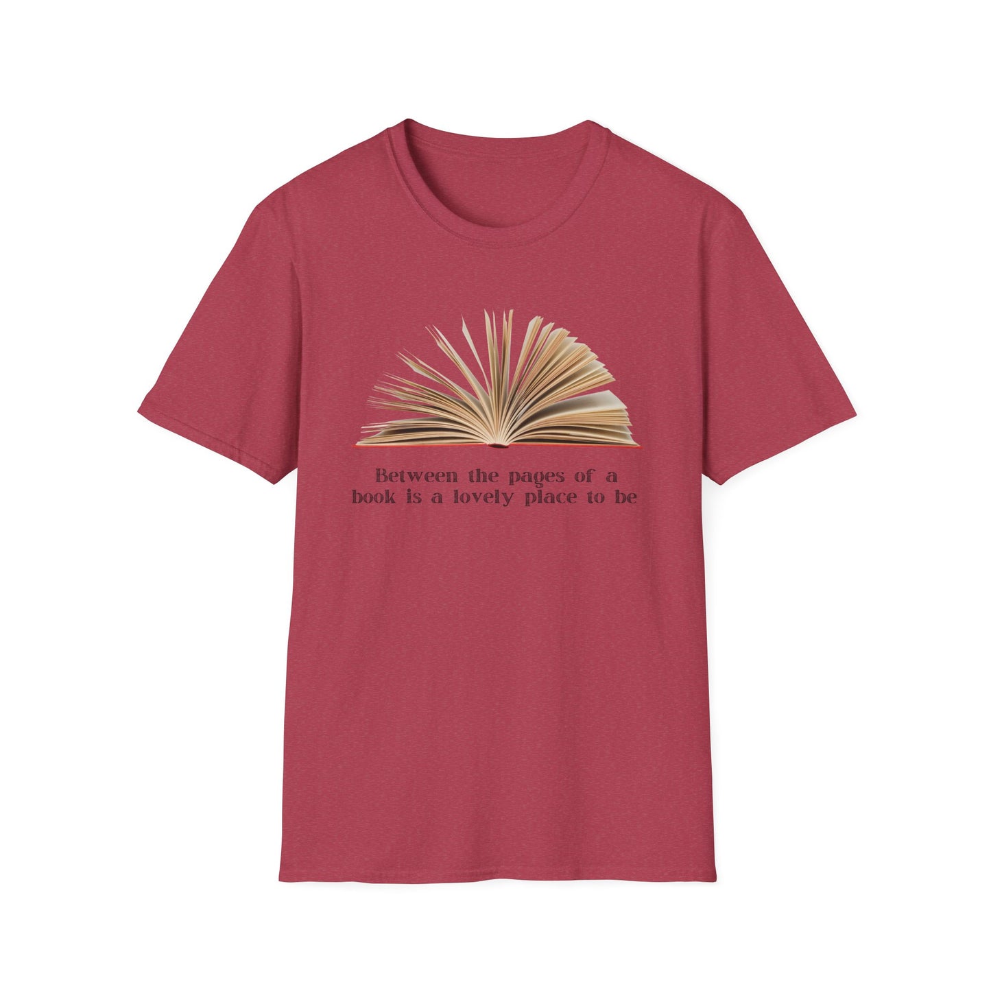 Between the pages of a book  Unisex Softstyle T-Shirt