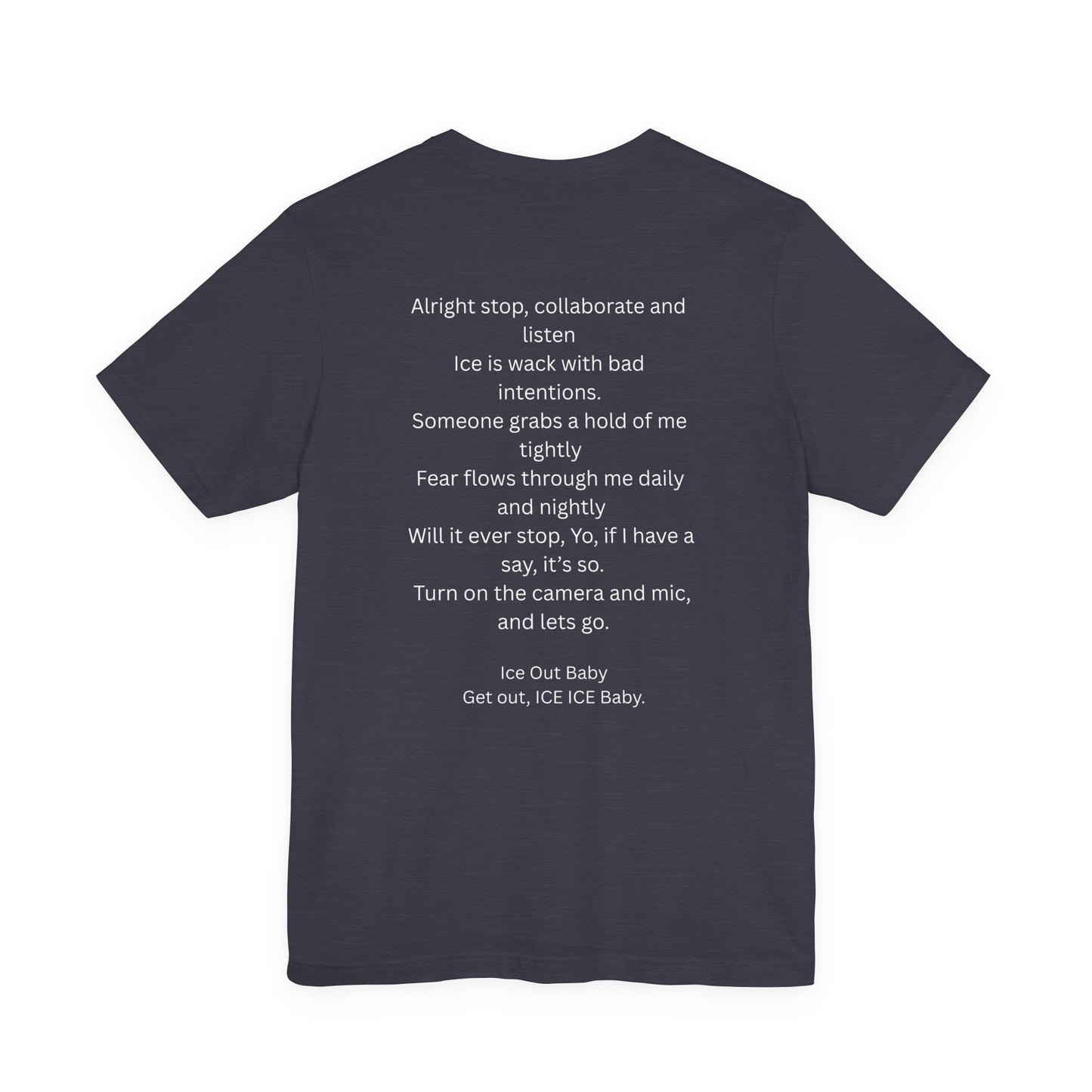 Ice Out Tee — Graphic Ice Cube Shirt with "ICE OUT" Text