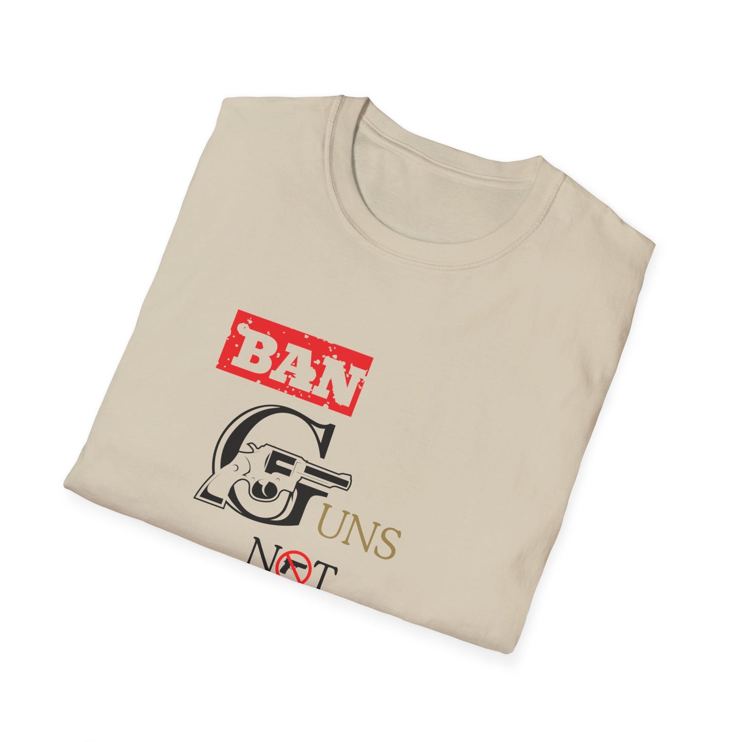 Ban Guns not Books golden rings Unisex Softstyle T-Shirt