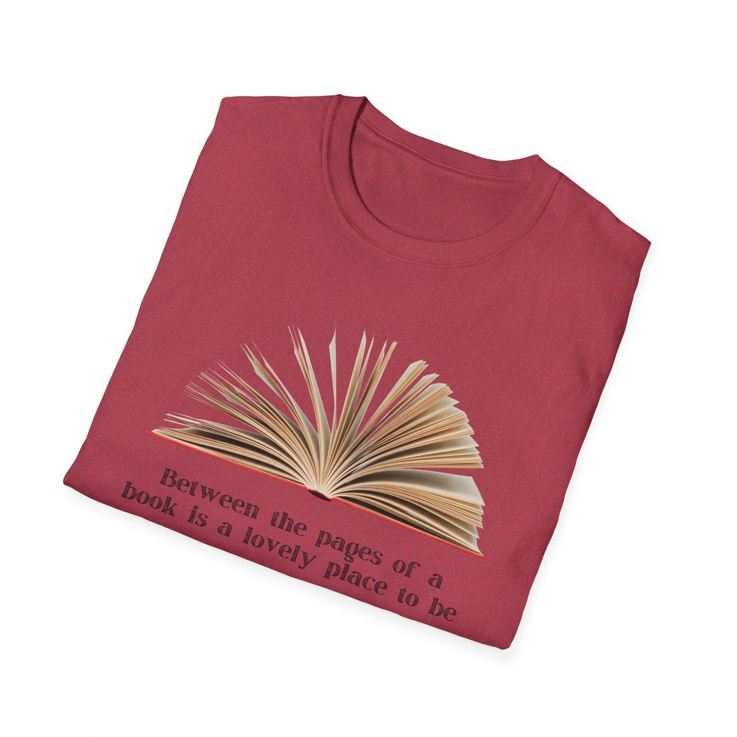 Between the pages of a book  Unisex Softstyle T-Shirt