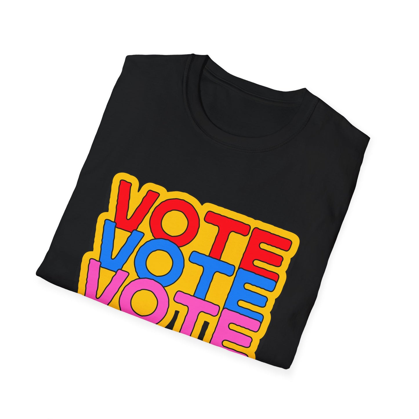 vote vote vote bold Unisex Softstyle T-Shirt