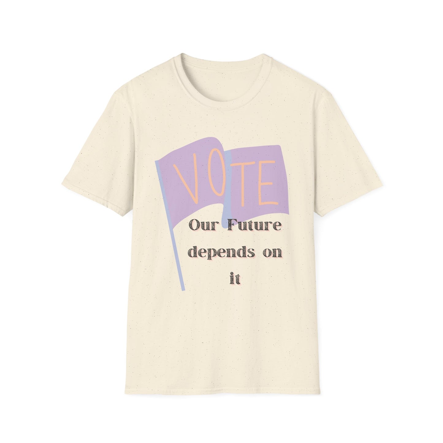 Vote our future depends on it  Unisex Softstyle T-Shirt