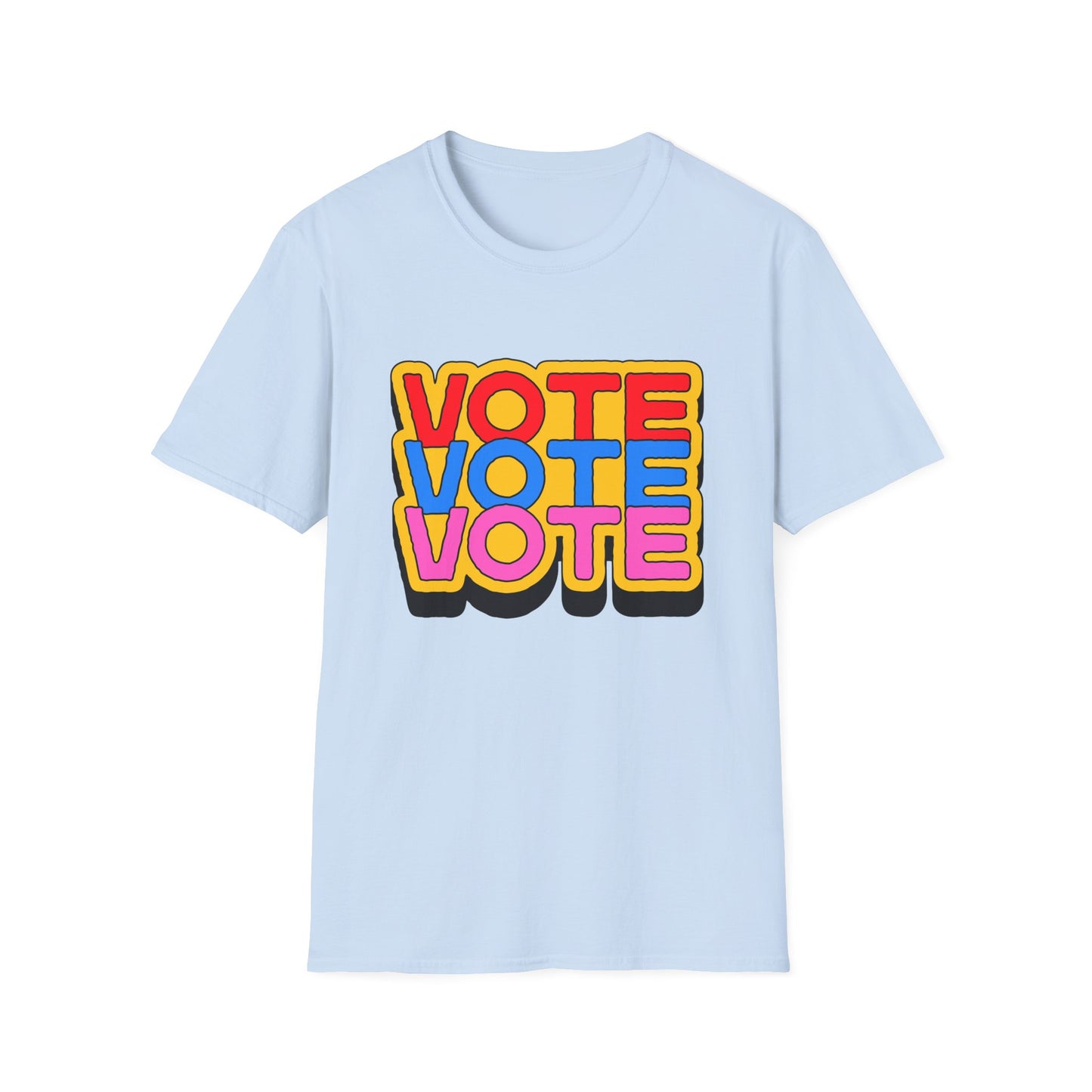 vote vote vote bold Unisex Softstyle T-Shirt