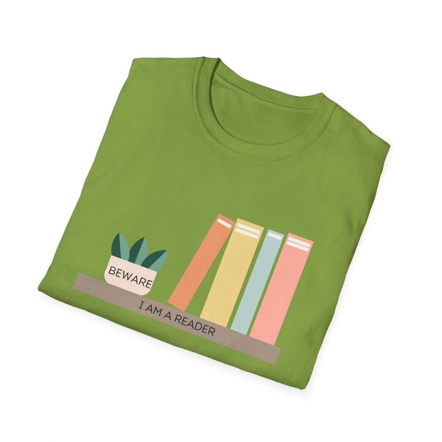 Beware I am a reader Unisex Softstyle T-Shirt