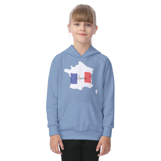 House Collection - Reveur - France -All-Over Print Kid's Raglan Pullover Hoodie