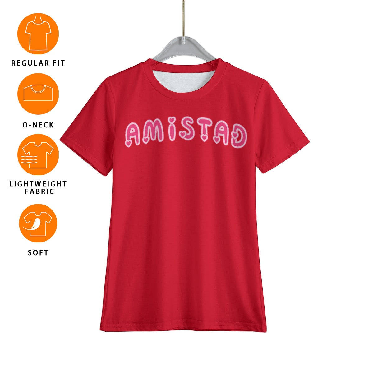 House Collection Amistad Heart All-Over Print Kid's T-Shirt