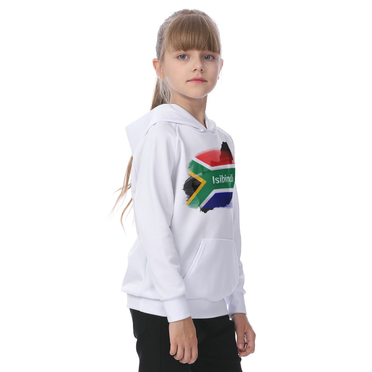 House Collection - Isibindi Flag - All-Over Print Kid's Raglan Pullover Hoodie