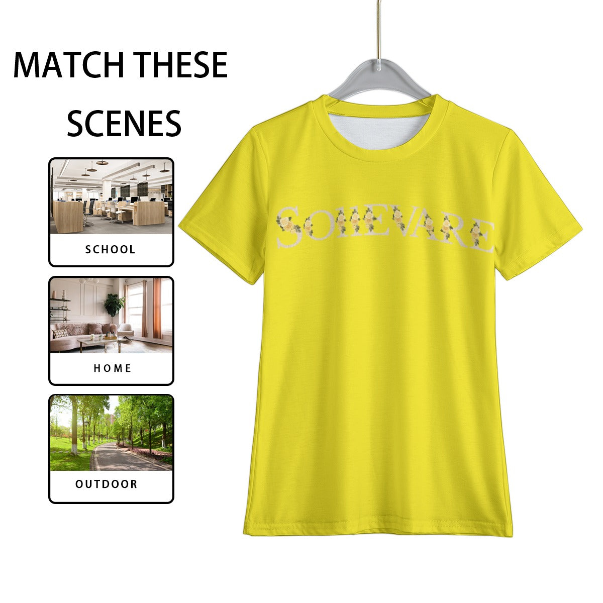 House Collection - Solevare All-Over Print Kid's T-Shirt - yellow