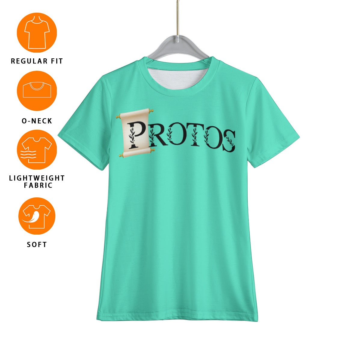 House Collection - Protos - All-Over Print Kid's T-Shirt Protos Scroll