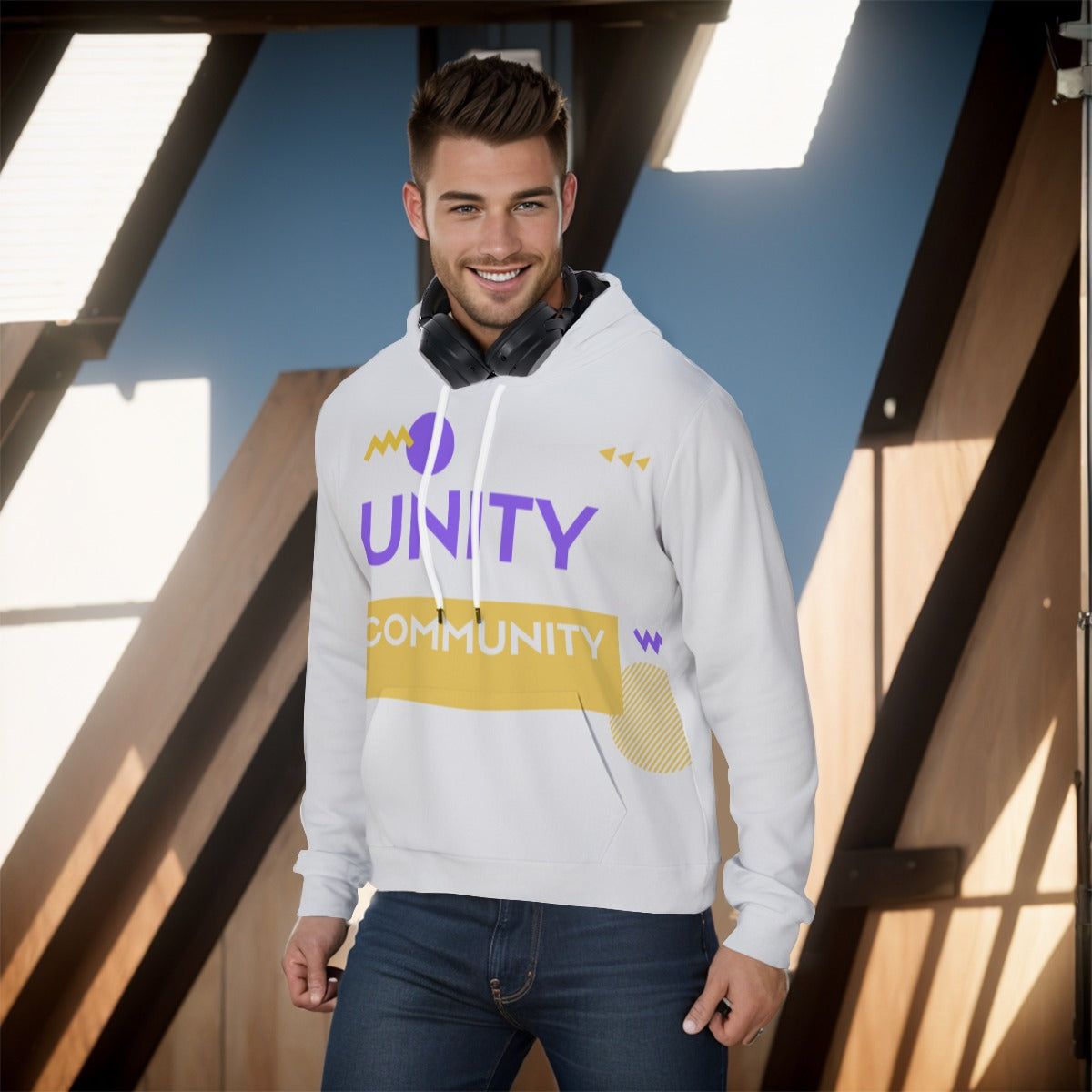 Unity Volleyball Men's Pullover Hoodie
