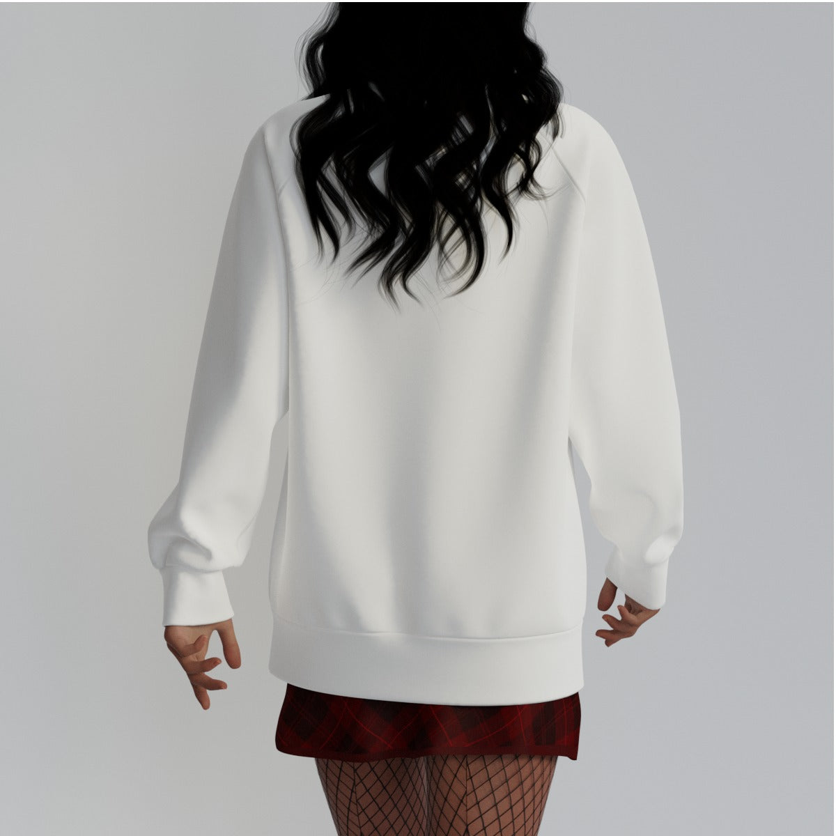 Holiday Collection Its cold outside lets stay in and Read All-Over Print Raglan Sleeve Sweatshirt