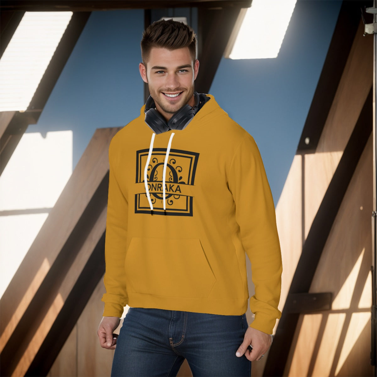 House Collection Onraka "O" All-Over Print Pullover Hoodie