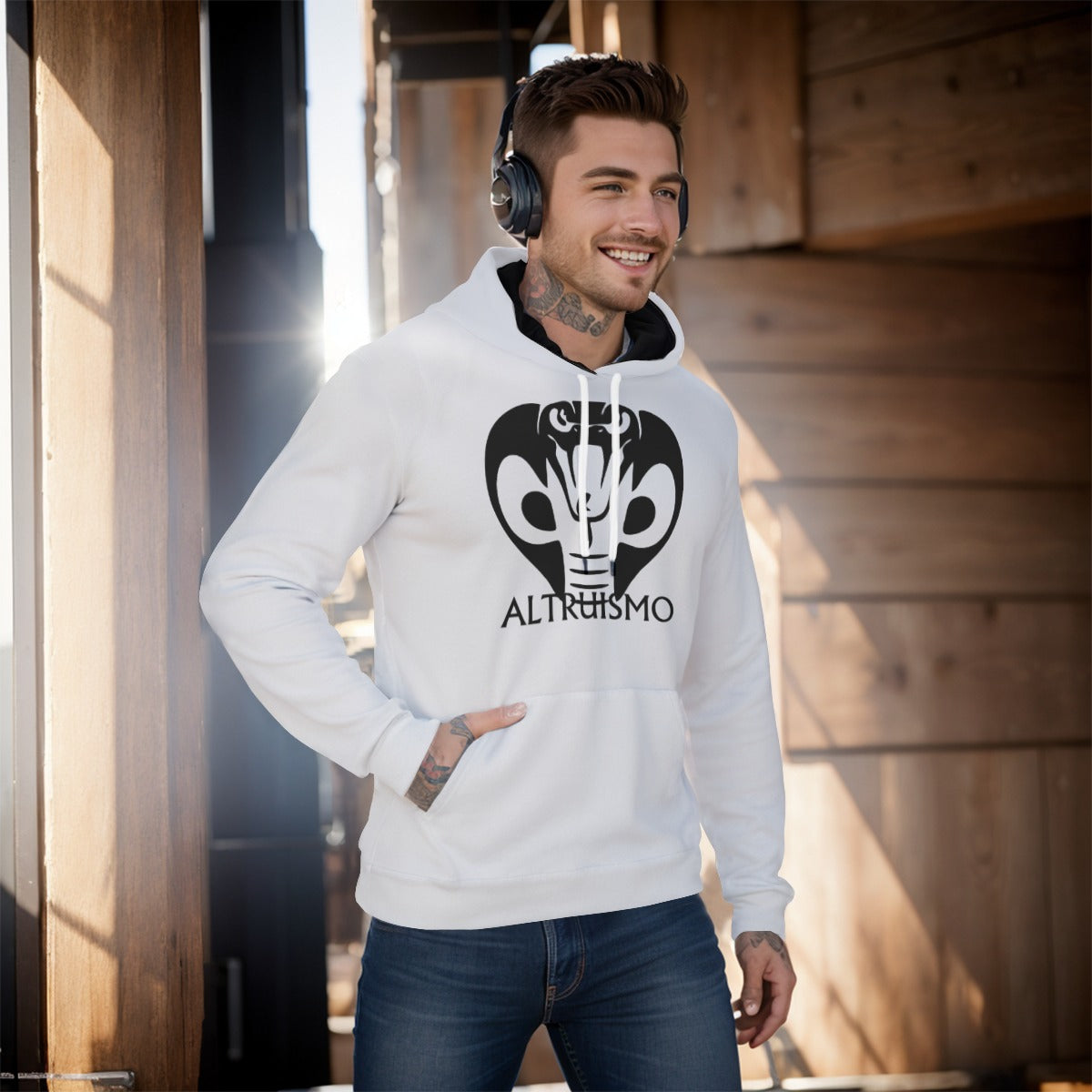 House Collection Altruismo Cobra All-Over Print Pullover Hoodie