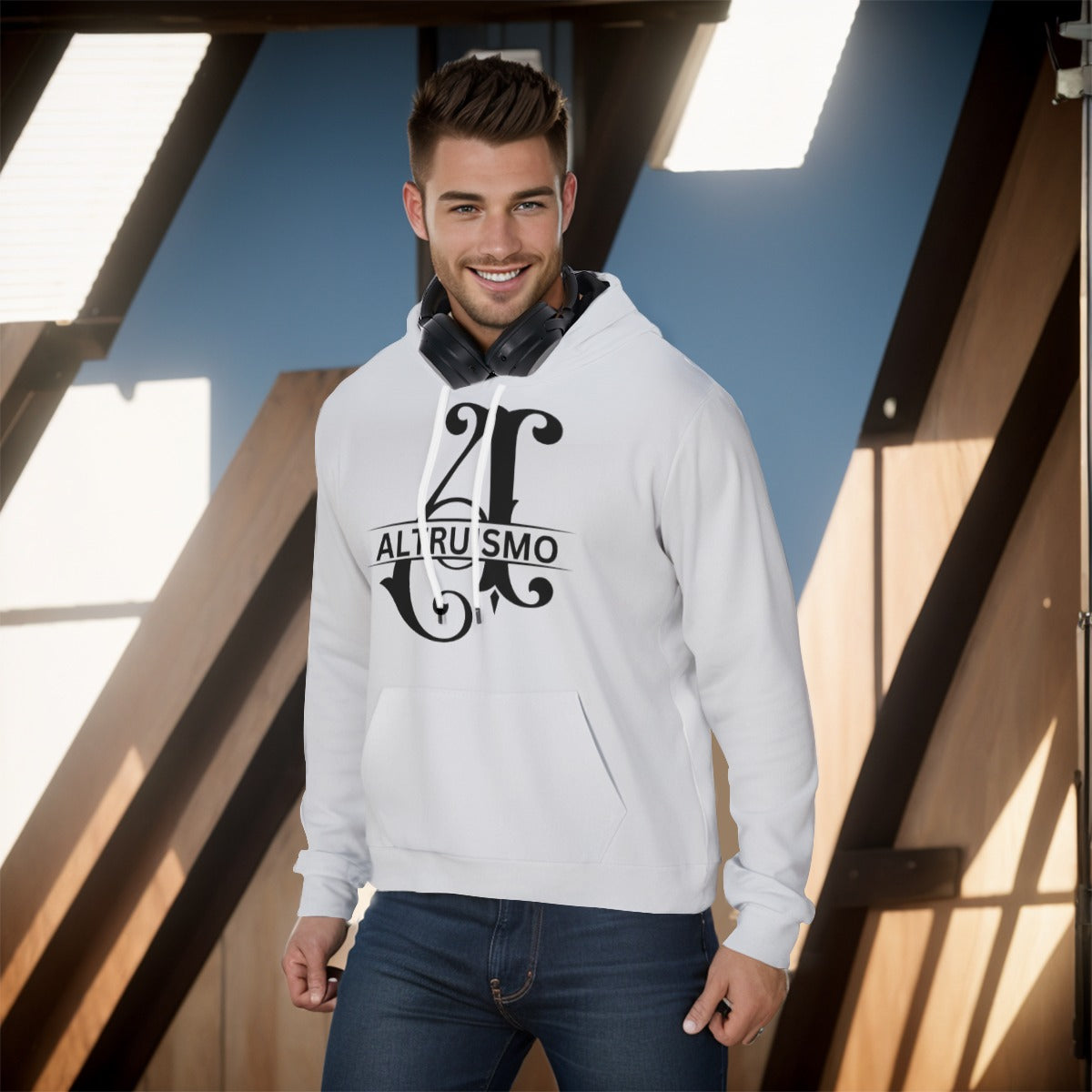 House Collection Altruismo All-Over Print Pullover Hoodie