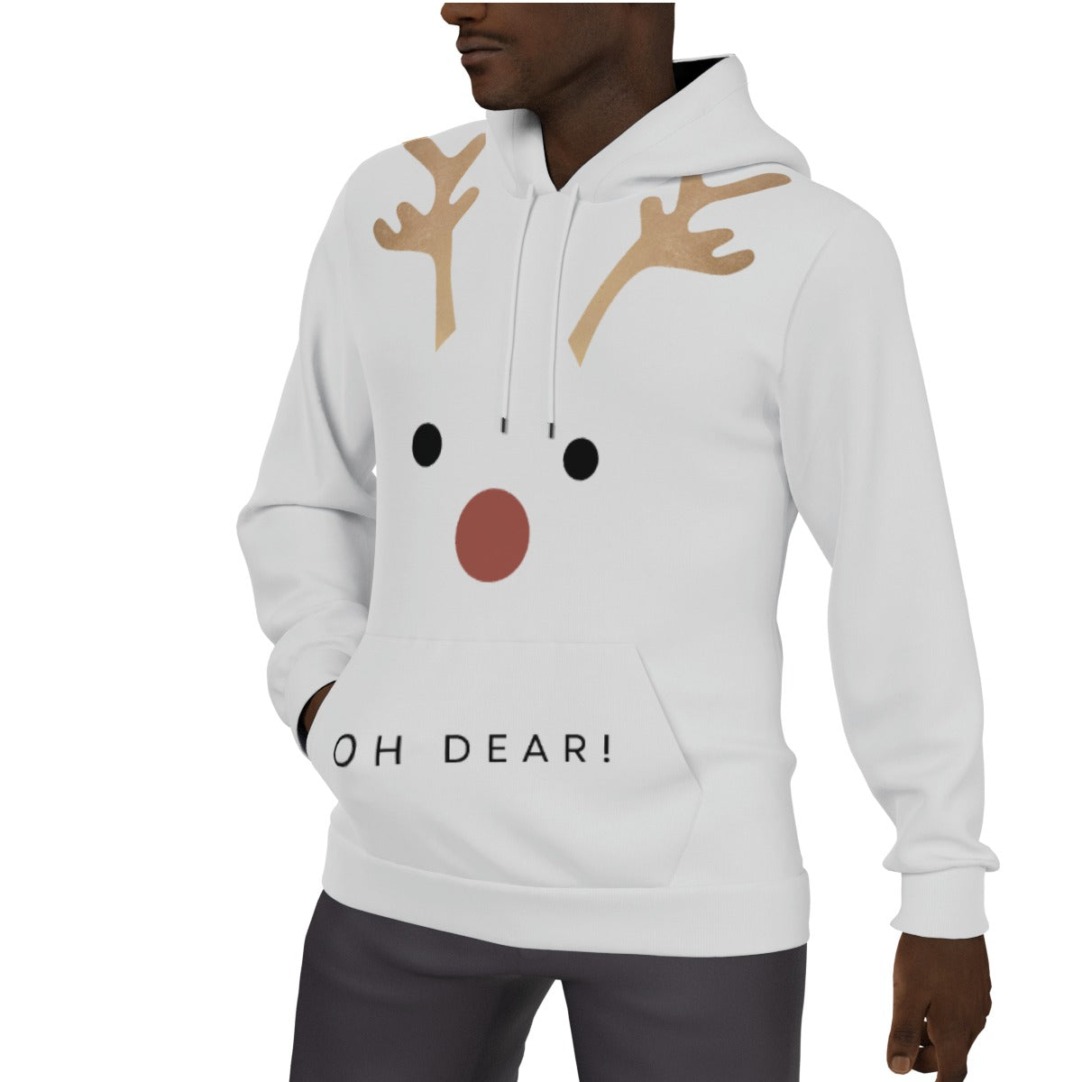 Holiday Collection All-Over Print Unisex Thicken Pullover Hoodie - Oh Dear