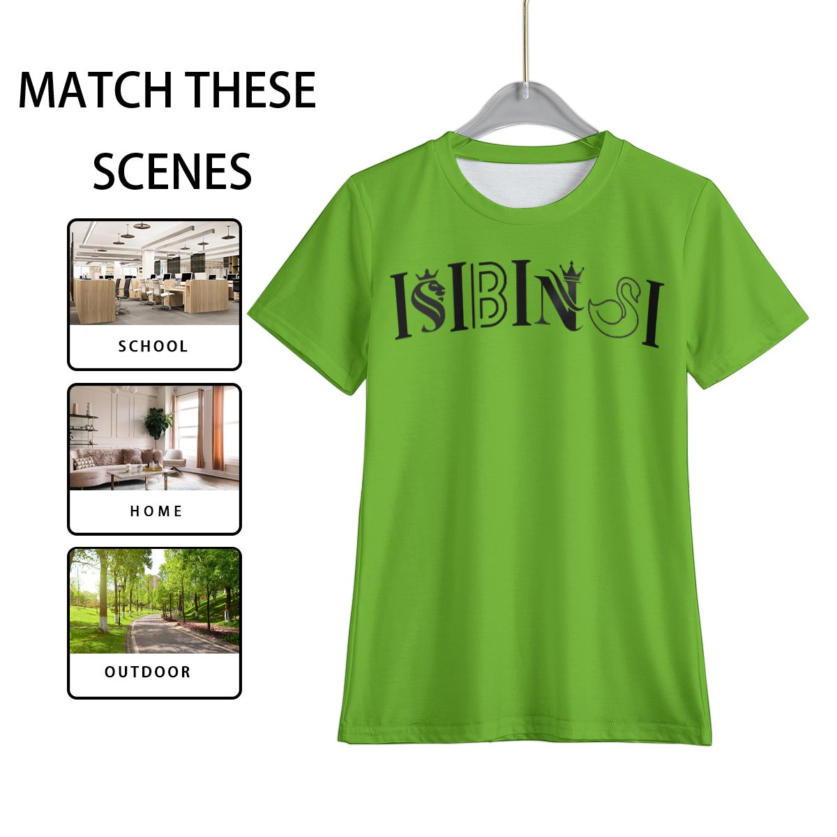 House Collection Isibindi All-Over Print Kid's T-Shirt Green