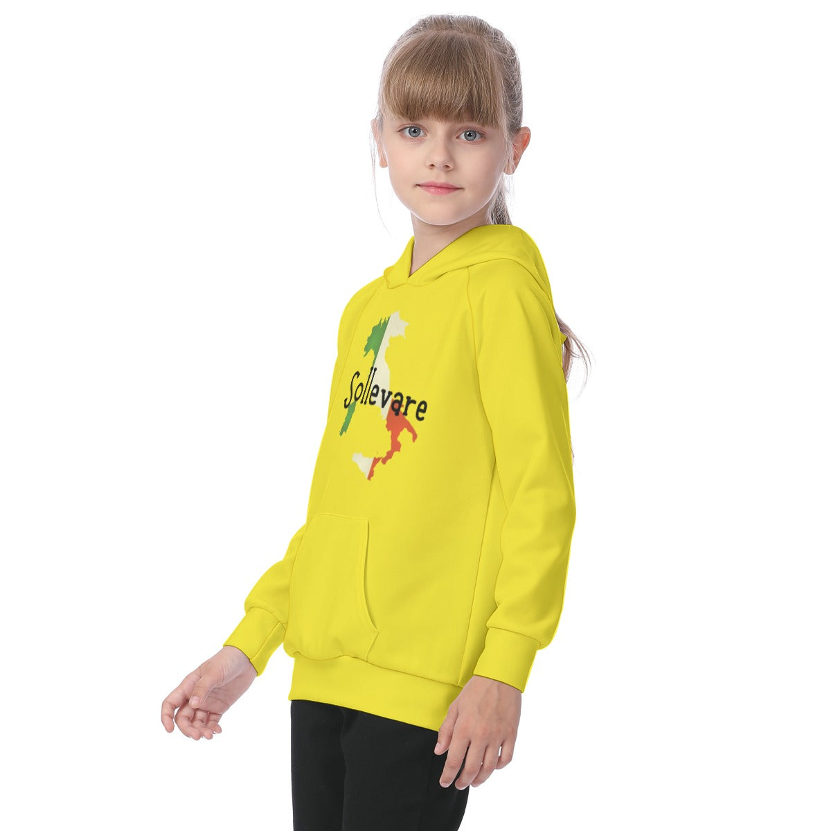 House Collection - Sollevare - Italy All-Over Print Kid's Raglan Pullover Hoodie