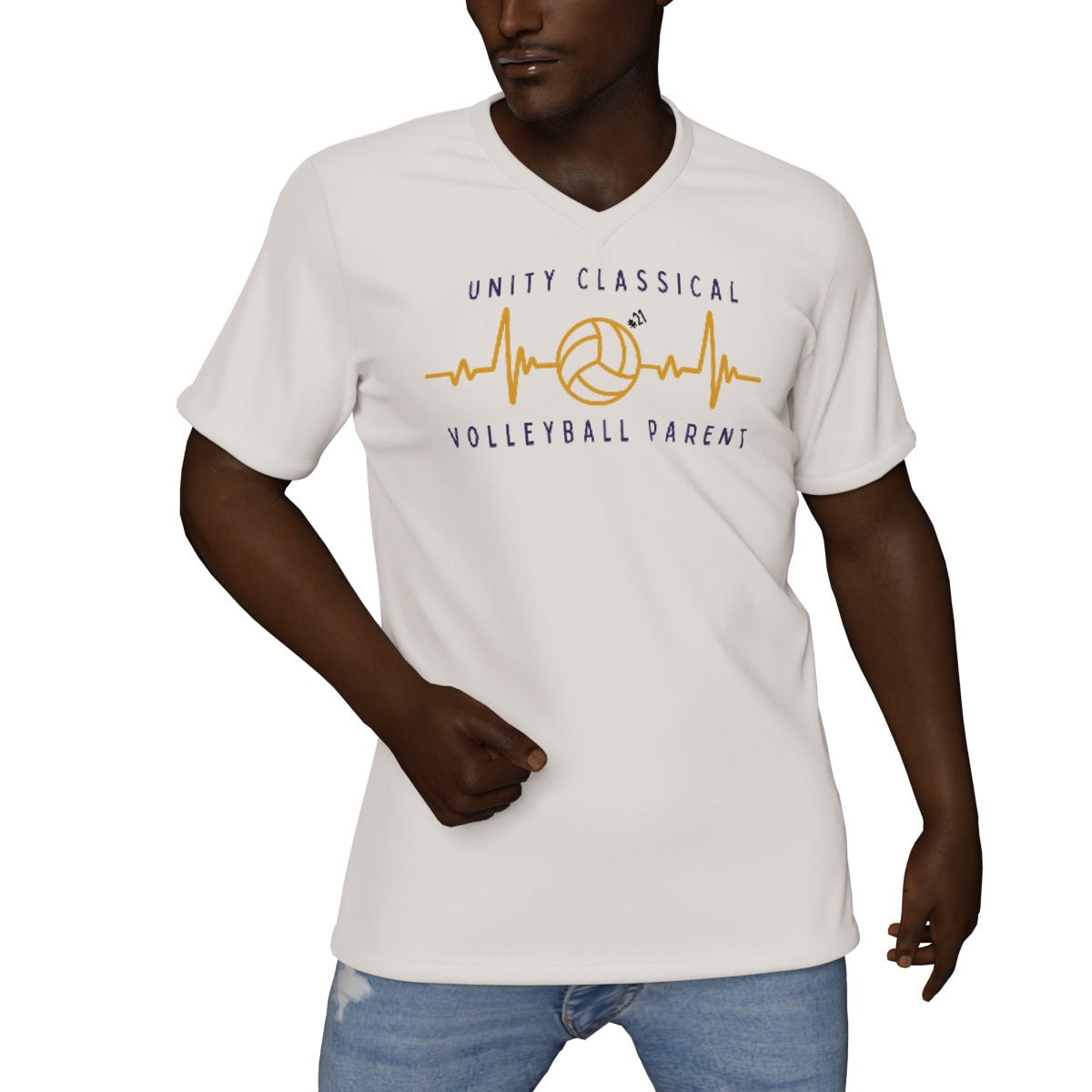 All-Over Print V-Neck T-Shirt