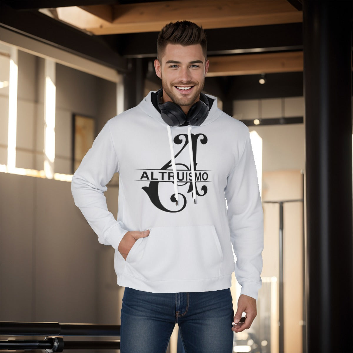 House Collection Altruismo All-Over Print Pullover Hoodie