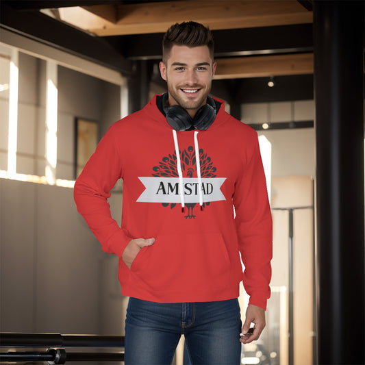 House Committee Amistad Peacock All-Over Print Men's Pullover Hoodie